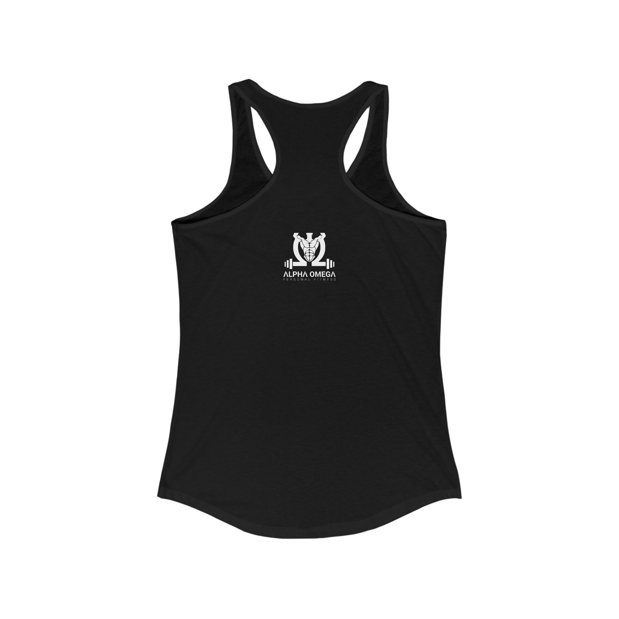 Women's "Alpha Omega Strong" Ideal Racerback Tank - Image 2